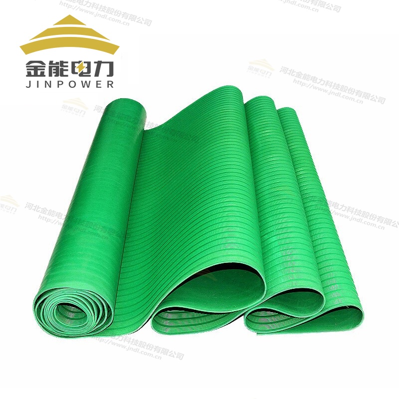 5mm10kV綠色常規防滑絕緣膠墊